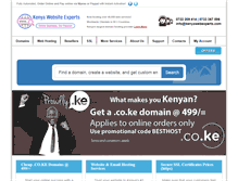 Tablet Screenshot of kenyawebexperts.com